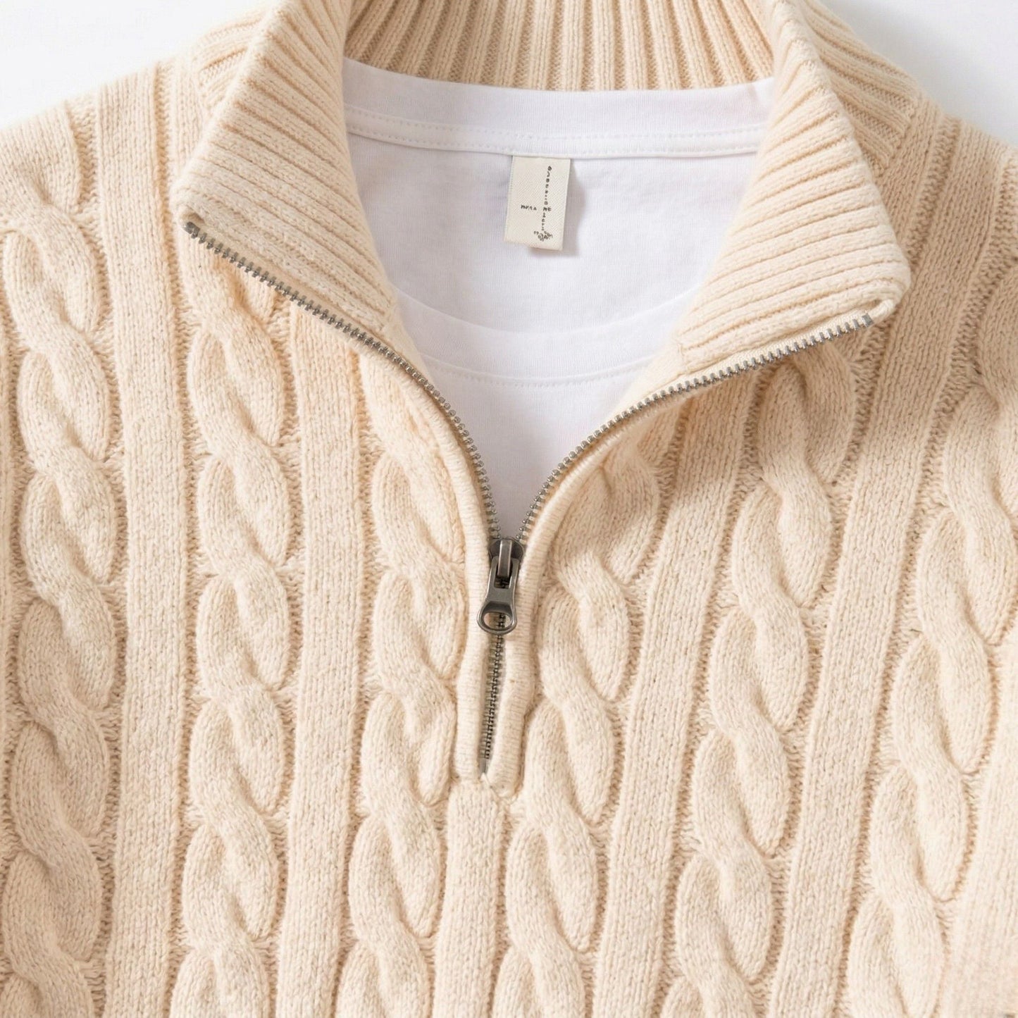 Orvani | Soft Knit Half Zip Sweater Smart Casual