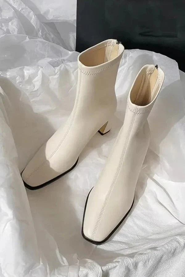 Virella | Elegant Ankle Boots Block Heel