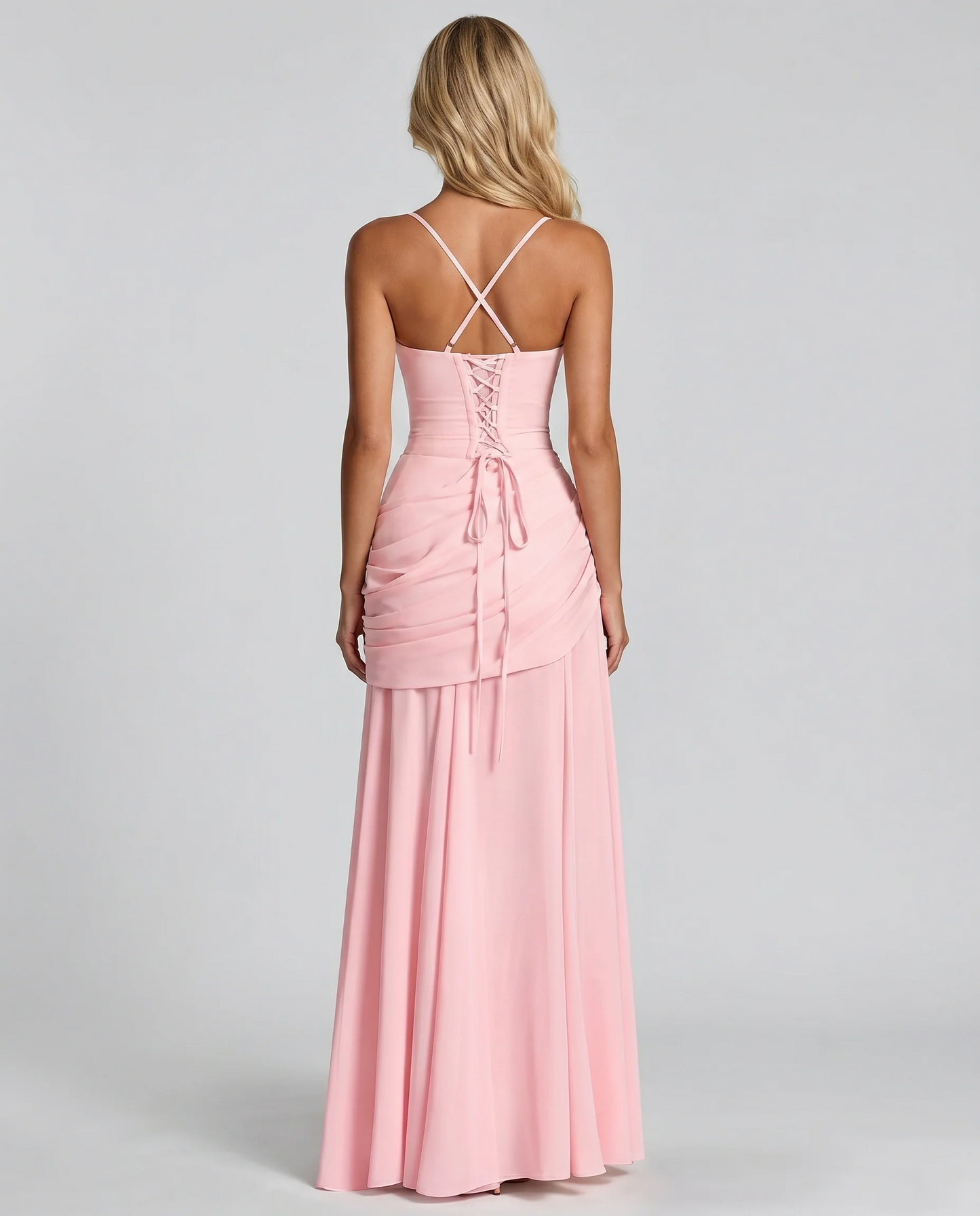 Henriette | Sleeveless Ruched Bodycon Maxi Dress