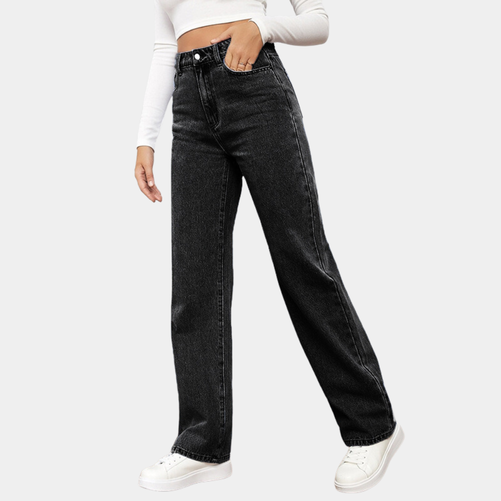 Jeannine | High-Rise Straight Leg Jeans