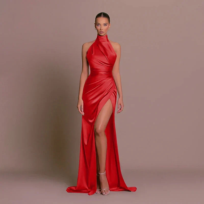 Capucine | Women's High Slit Maxi Dress