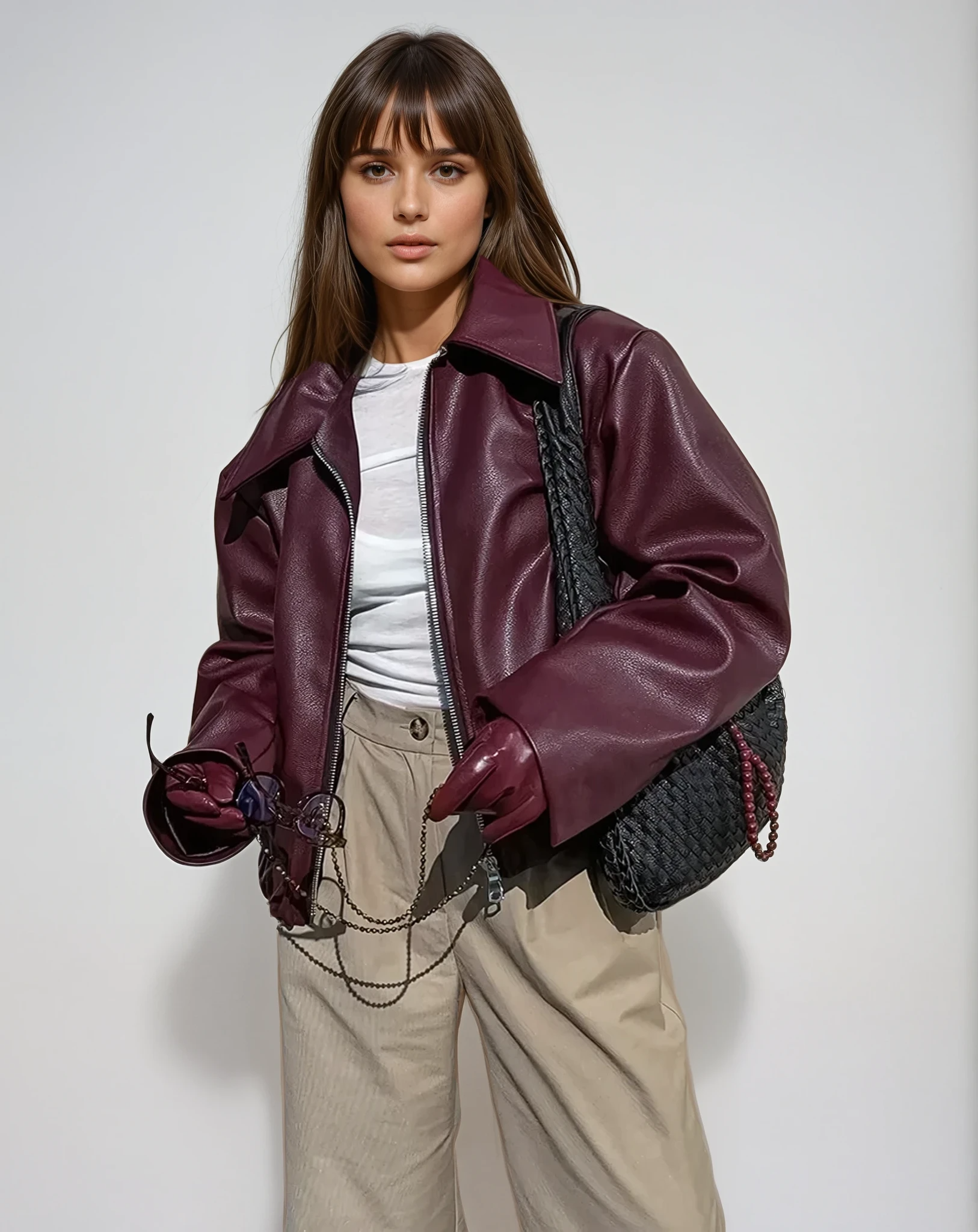 Rene | Vegan Leather Square Neckline Jacket – SOLANE COLLECTIVE
