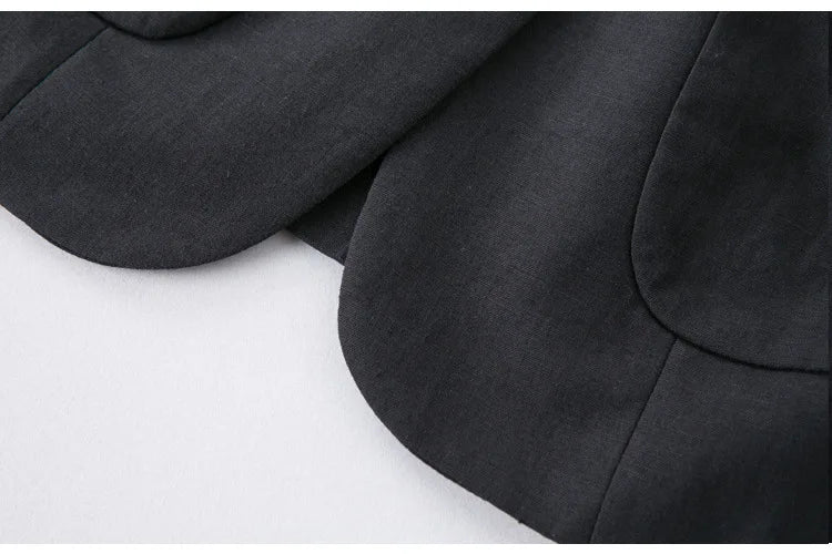 Odile | Tailored Linen Single-Button Blazer