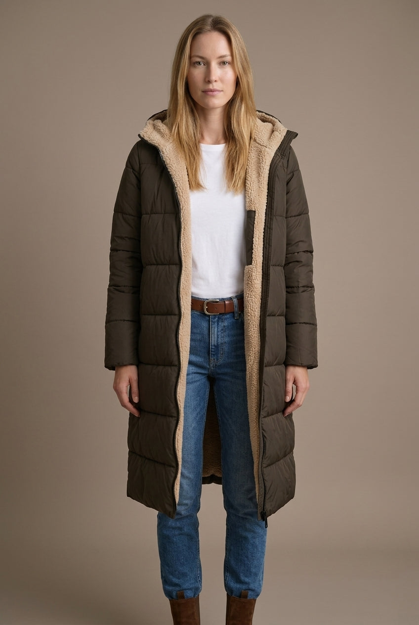 Isaure | Reversible Sherpa Longline Coat