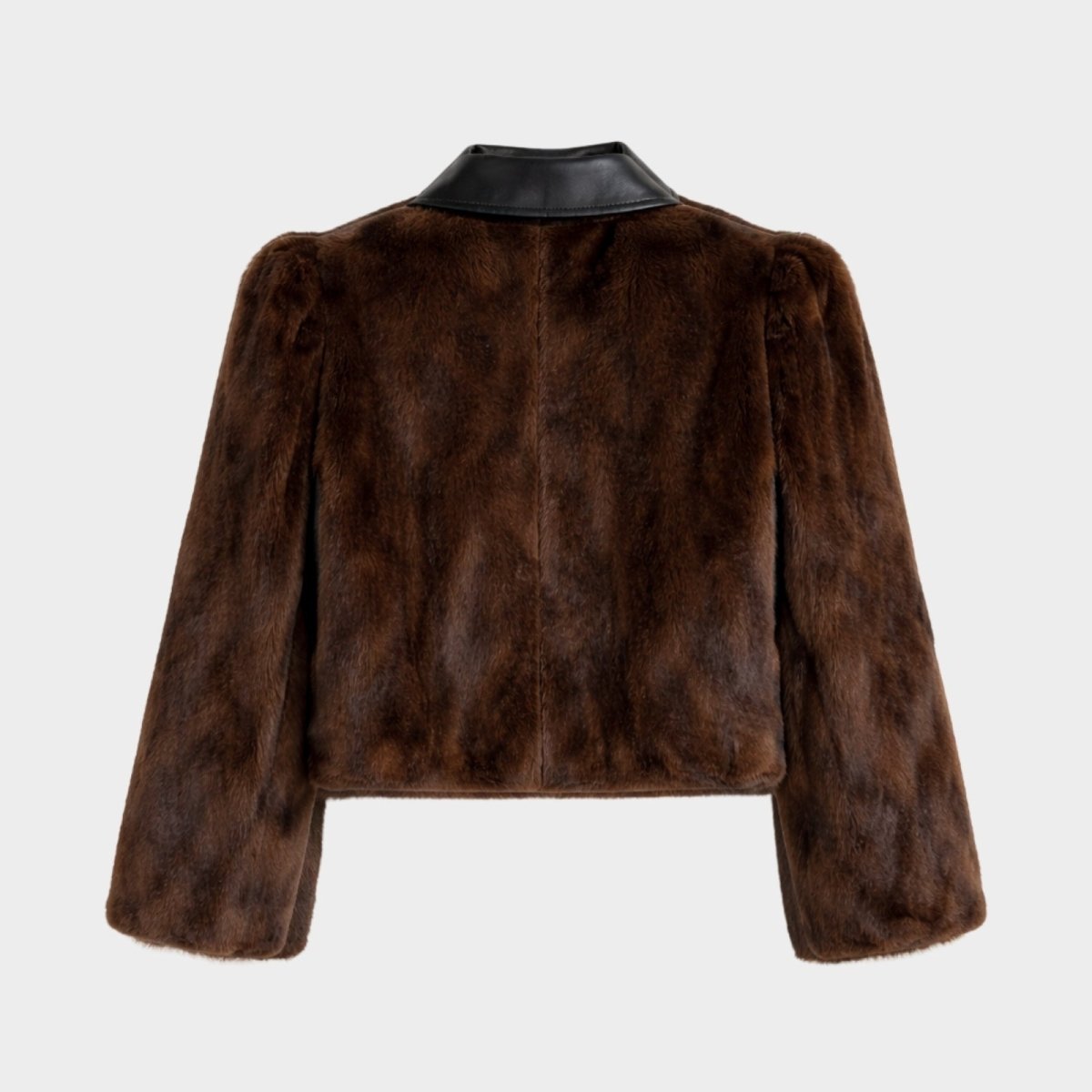 Valentina | Cropped Faux Mink Jacket