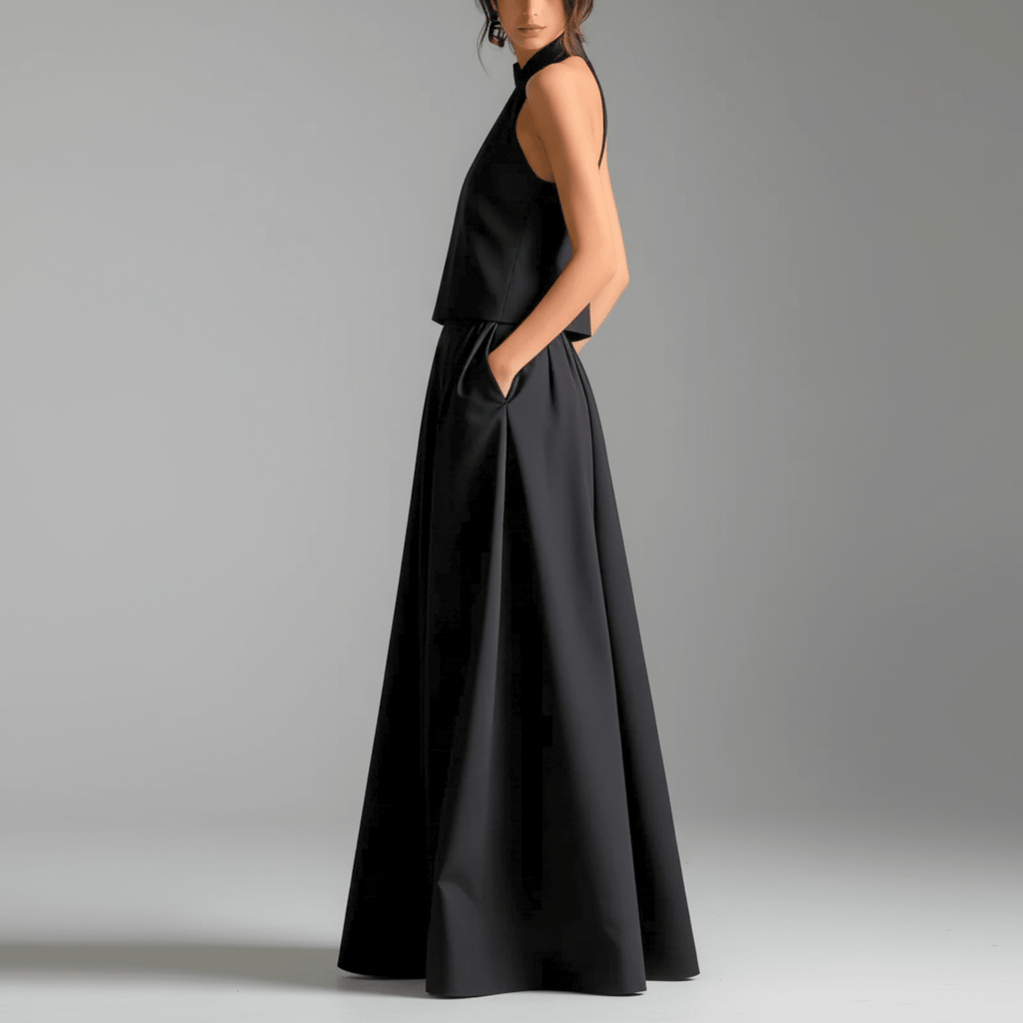 Blandine | Women's Halter Neck Wide Leg Jumpsuit