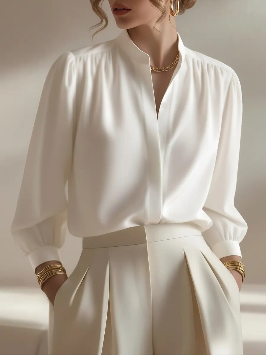 Juliette | Women's Long Sleeve Satin Shirt
