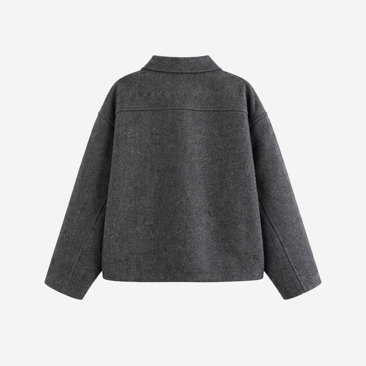Adrienne | Wool Blend Zip-Up Jacket