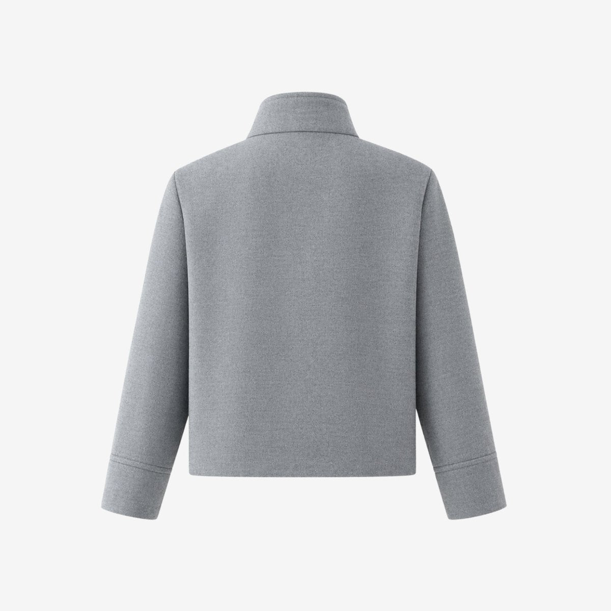 Solene | Funnel Neck Boxy Cropped Jacket