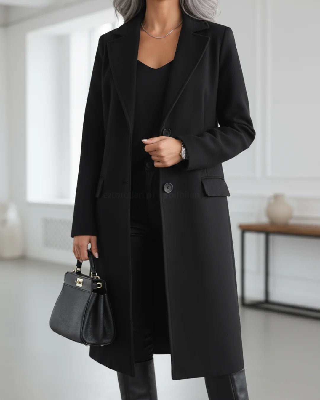 Isabeau | Single-Breasted Tailored Trench Coat