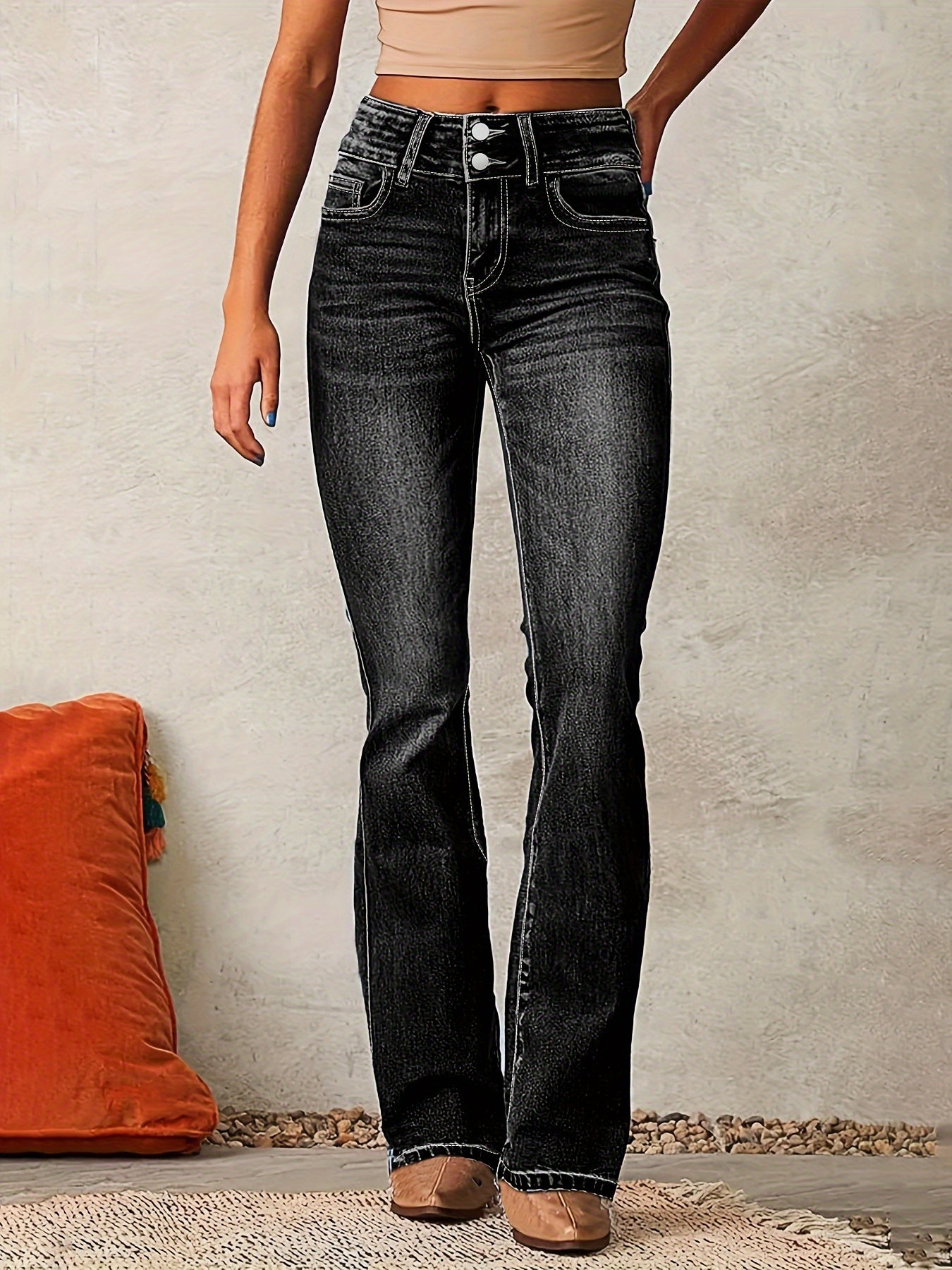 Bernadette | High-Waisted Flared Stretch Jeans