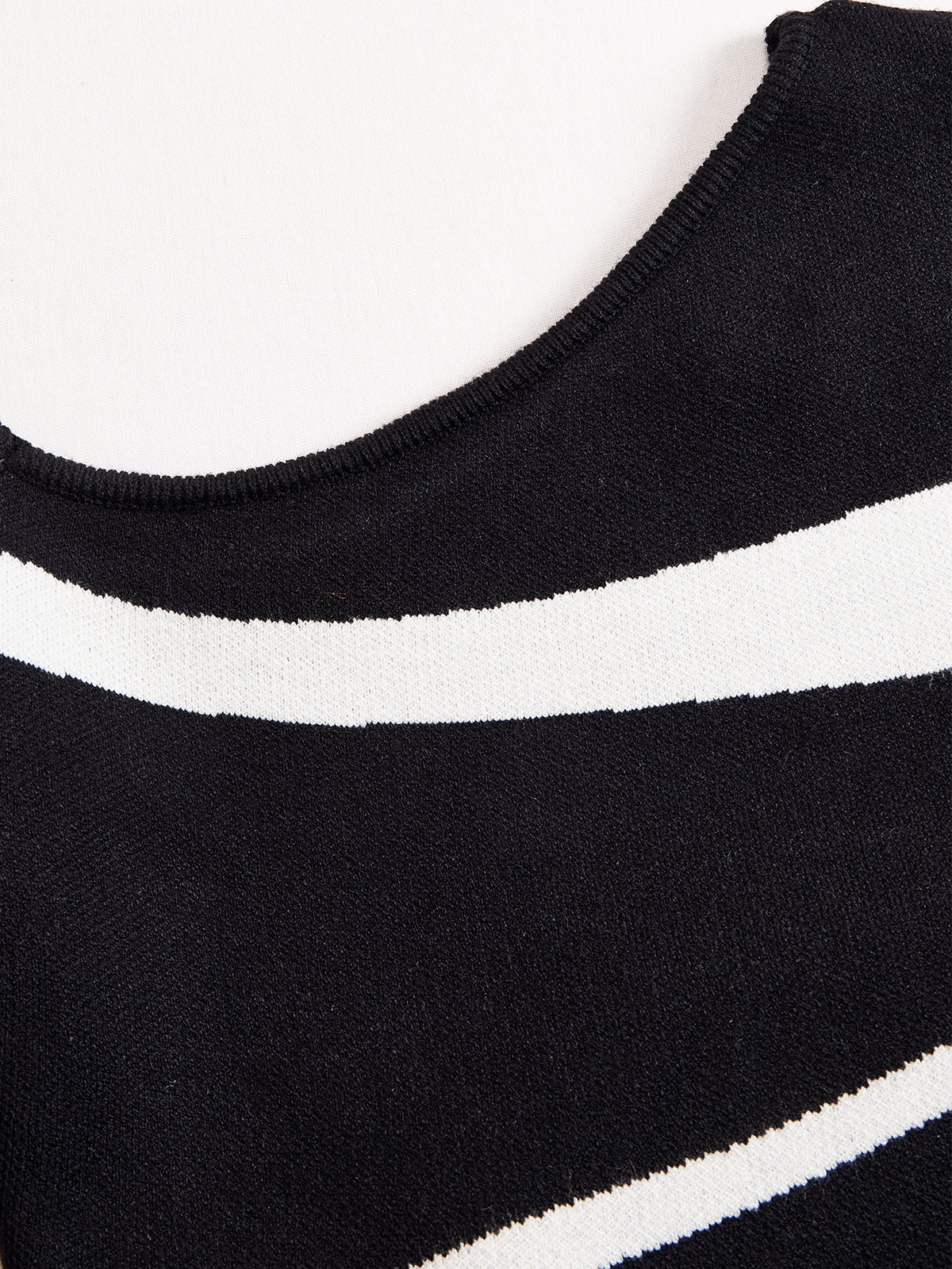 Sidonie | One Shoulder Contrast Knit Dress