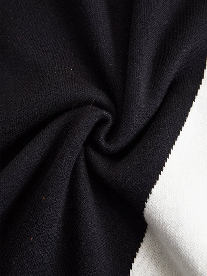 Sidonie | One Shoulder Contrast Knit Dress