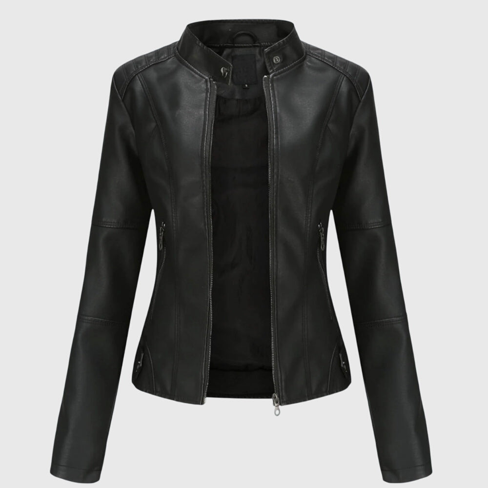 Sabine | Women's Longline Leather Jacket