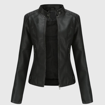 Sabine | Women's Longline Leather Jacket