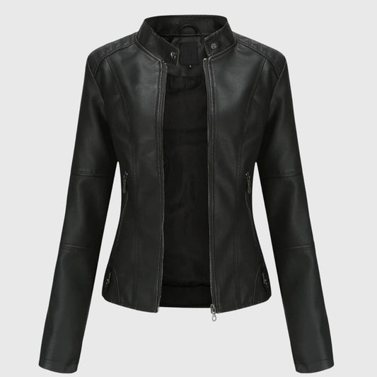 Sabine | Women's Longline Leather Jacket