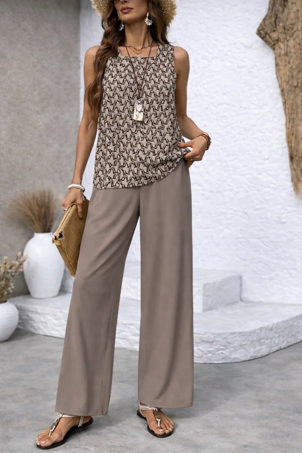 Colette | Women's Botanical Wide Leg Set