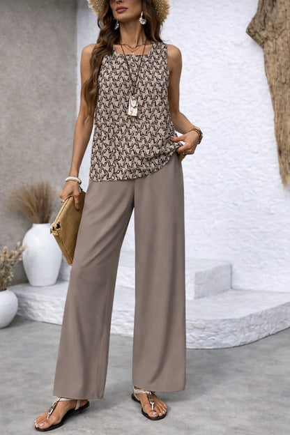 Colette | Women's Botanical Wide Leg Set