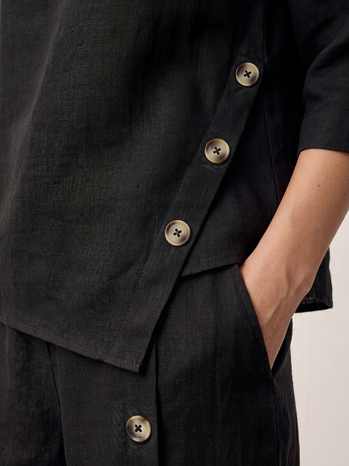 Violette | Women's Linen Top and Trouser Set