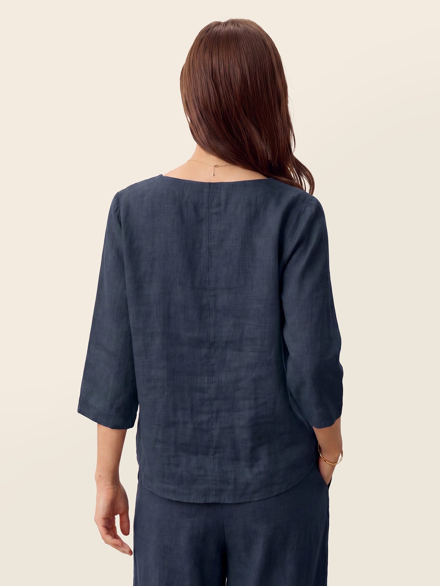 Violette | Women's Linen Top and Trouser Set