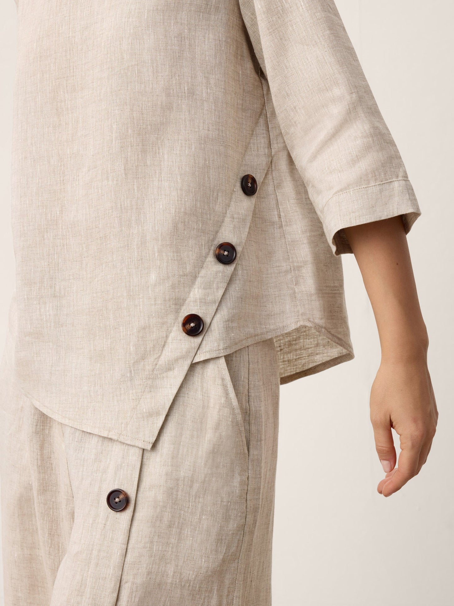 Violette | Women's Linen Top and Trouser Set