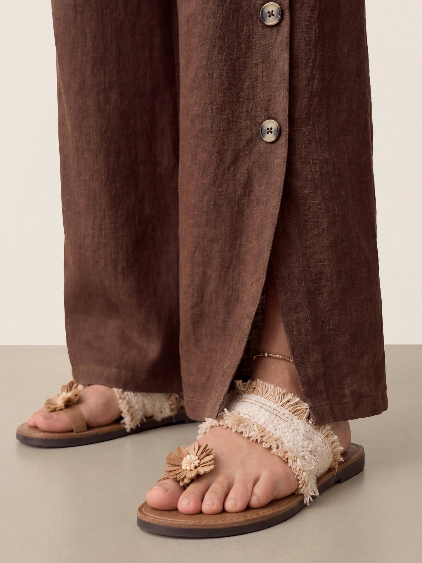 Violette | Women's Linen Top and Trouser Set