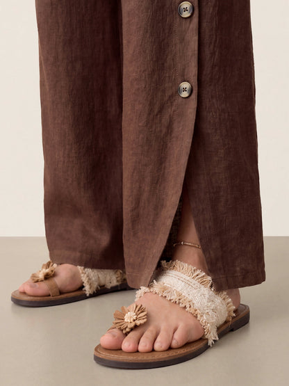 Violette | Women's Linen Top and Trouser Set
