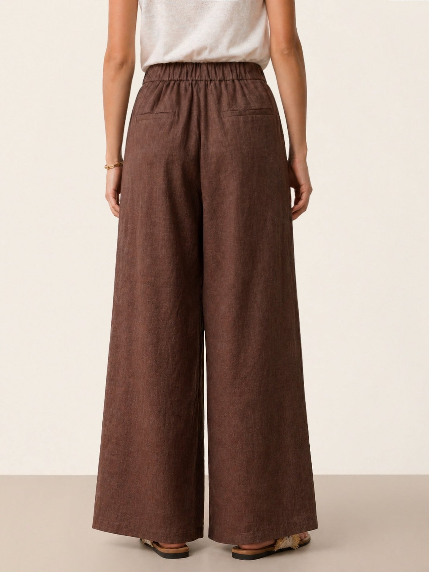 Violette | Women's Linen Top and Trouser Set