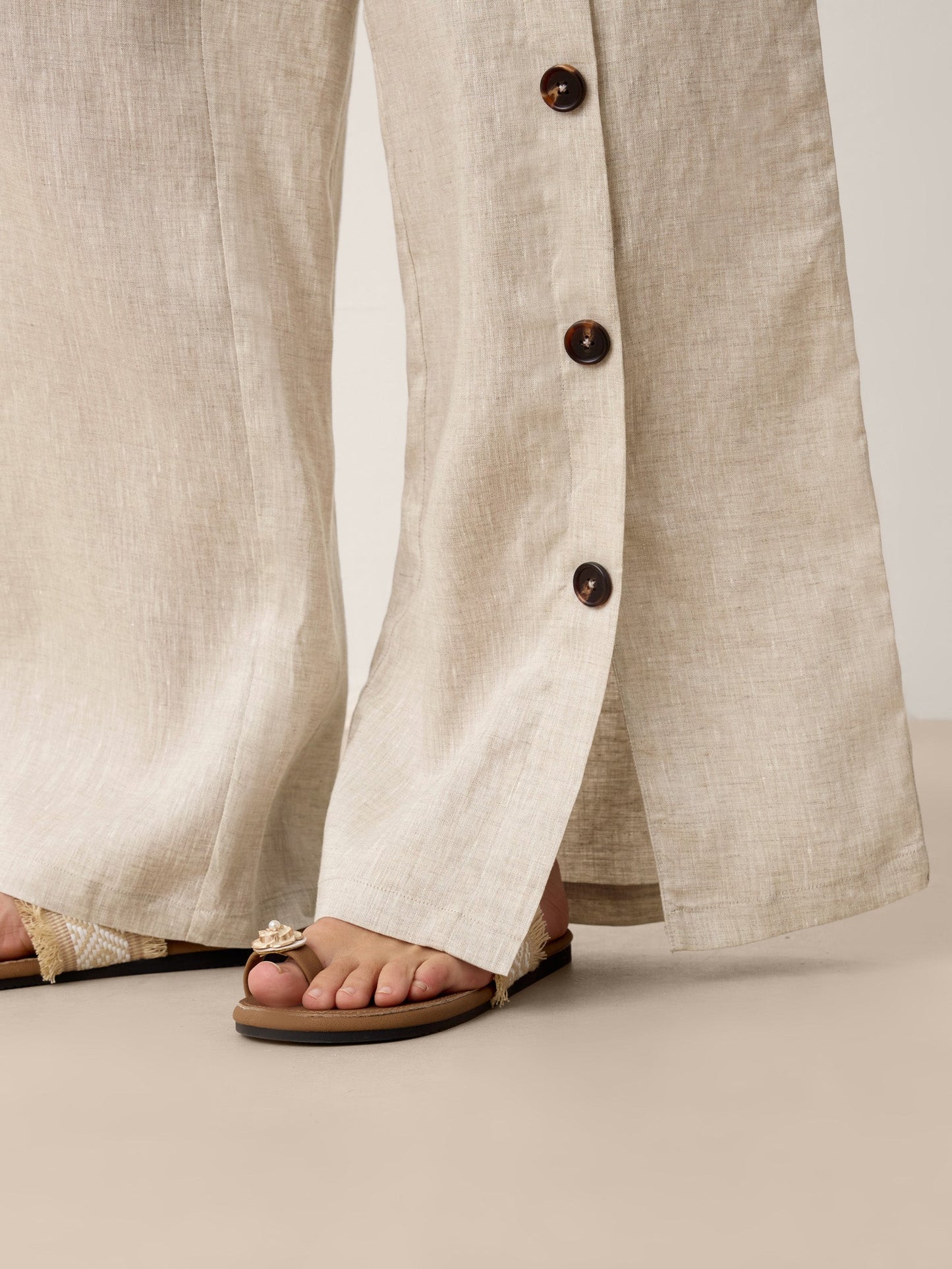 Violette | Women's Linen Top and Trouser Set