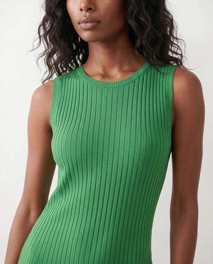 Solange | Ribbed Fitted Sheath Midi Dress