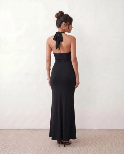 Sabine | Women's Halter Backless Maxi Dress