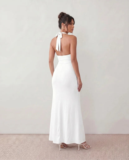 Sabine | Women's Halter Backless Maxi Dress