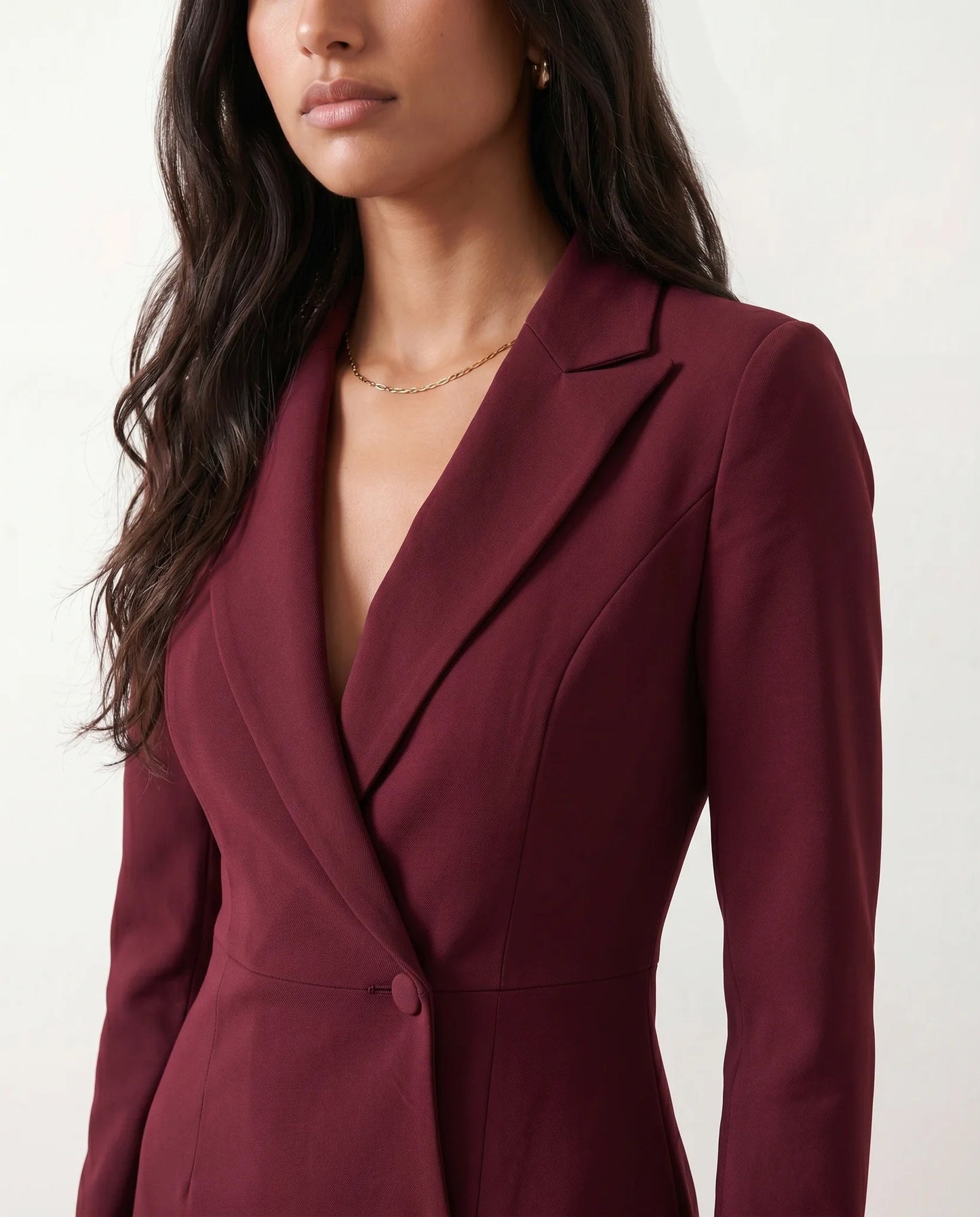 Josephine | V-Neck Button-Front Midi Dress