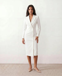Josephine | V-Neck Button-Front Midi Dress