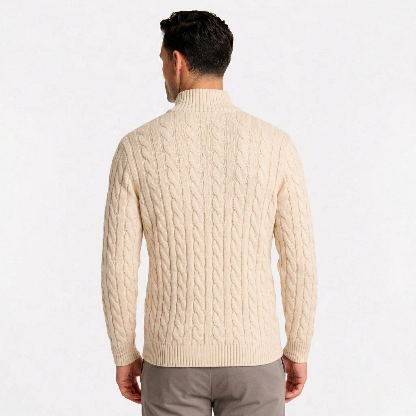 Orvani | Soft Knit Half Zip Sweater Smart Casual