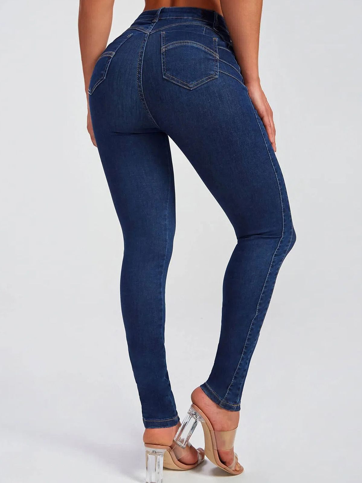 Zelviana | Denim Cargo Leggings