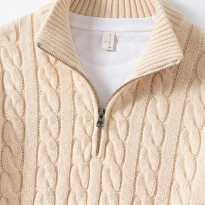 Orvani | Soft Knit Half Zip Sweater Smart Casual