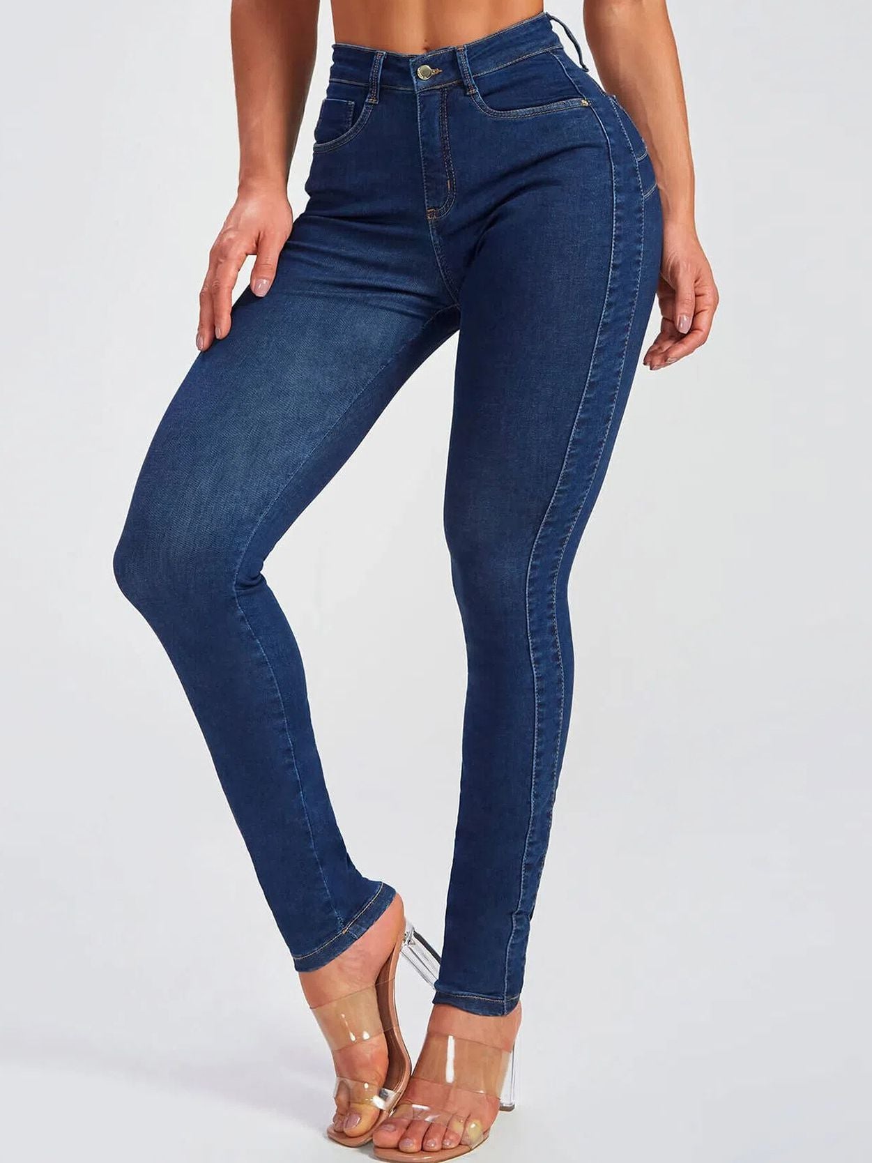 Zelviana | Denim Cargo Leggings