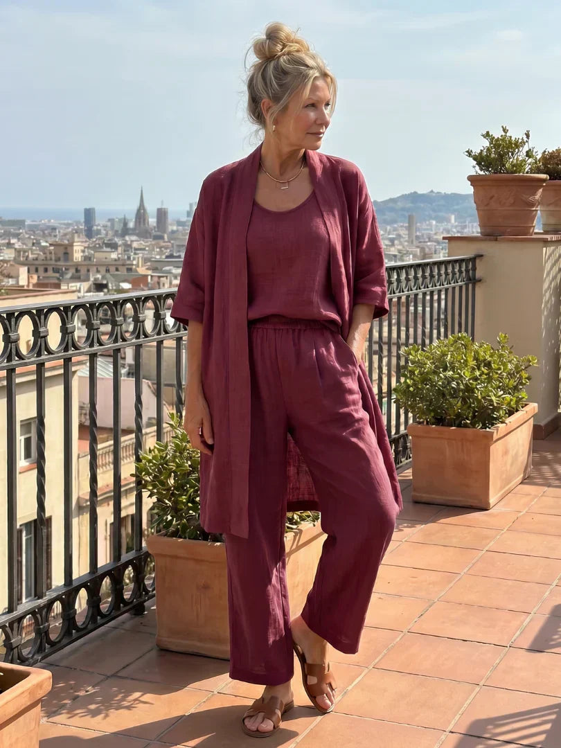 Faustine | Women's Linen Co ord Set