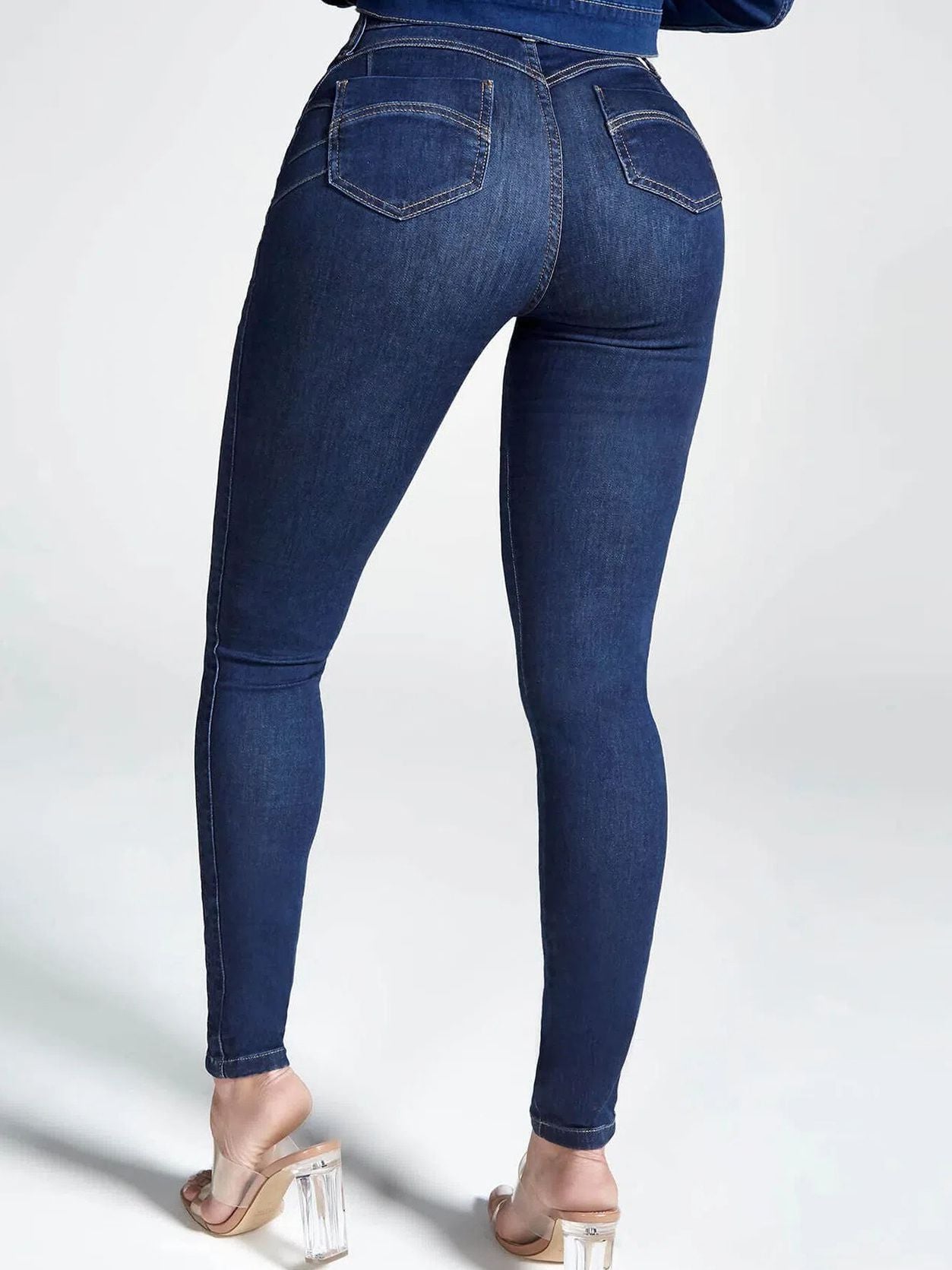 Zelviana | Denim Cargo Leggings