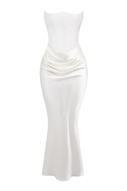 Selvienne | Strapless Satin Formal Gown