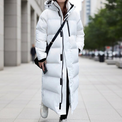 Fiona | Long Hooded Quilted Puffer Parka