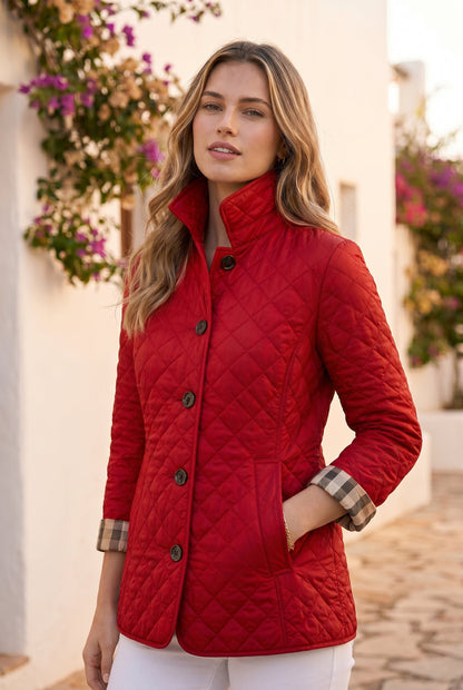 Pascale | Tailored Diamond Quilted Jacket