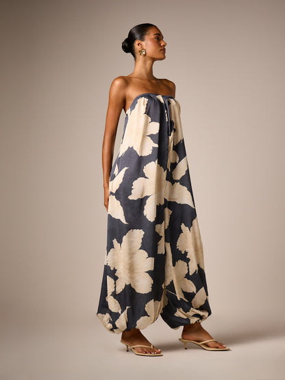 Margaux | Women's Strapless Floral Jumpsuit