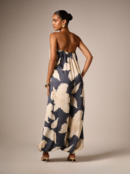 Margaux | Women's Strapless Floral Jumpsuit