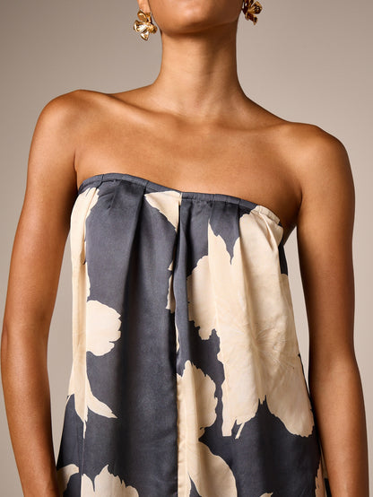 Margaux | Women's Strapless Floral Jumpsuit