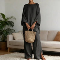 Anais | Linen Wide-Leg Trousers Set