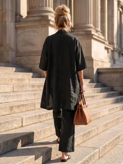 Faustine | Women's Linen Co ord Set