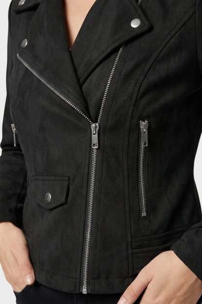 Sixtine | Women's Faux Leather Biker Jacket
