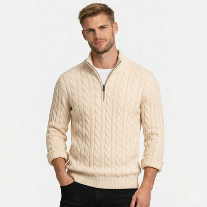Orvani | Soft Knit Half Zip Sweater Smart Casual